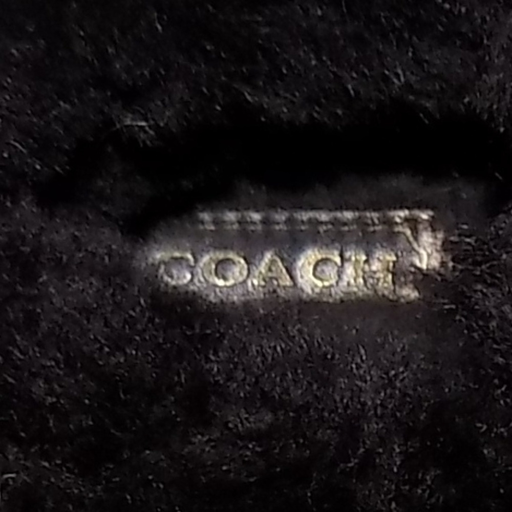 Coach  Janie Brown leather/Shearling moccasin 6B - Picture 7 of 8